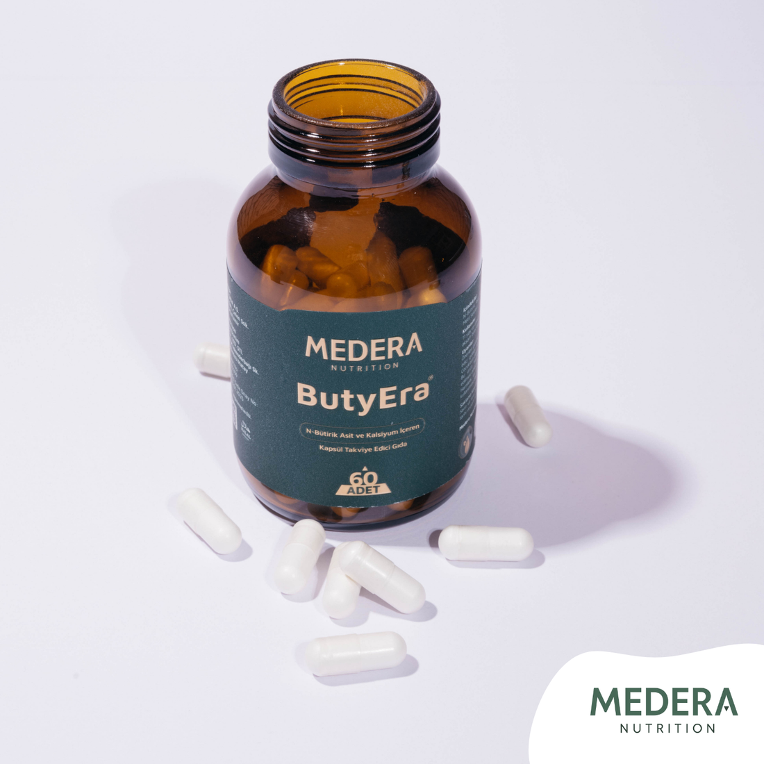 Medera Nutrition ButyEra N-Bütirik Asit ve Kalsiyum İçeren Takviye Edici Gıda Kapsülü
